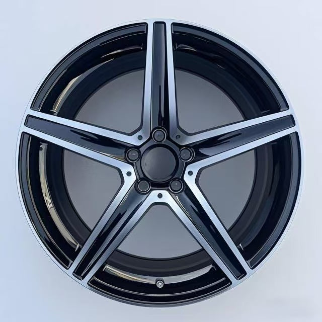 High Quality 17-19 Inch Five Spoke Aluminum Alloy Wheel TUV Approved 35mm Offset New Condition Passenger Car Modification Wheels