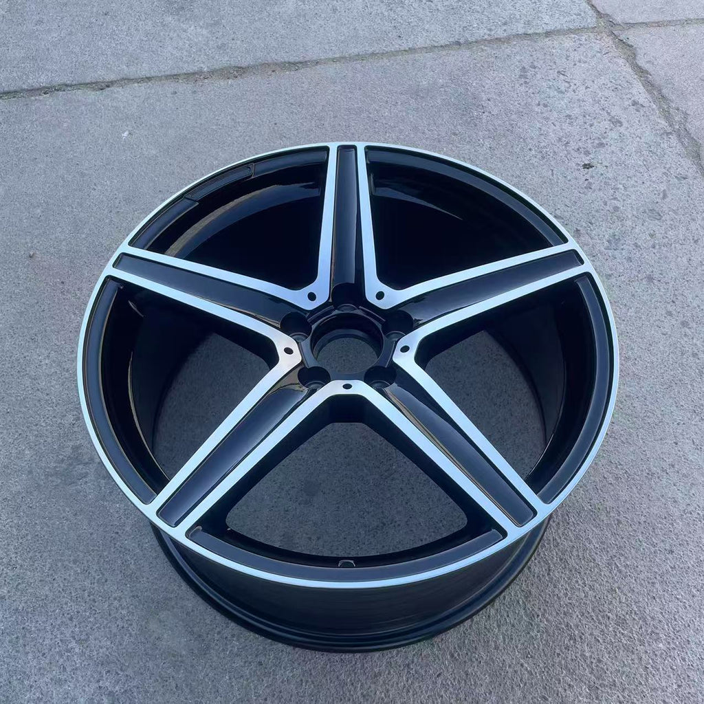High Quality 17-19 Inch Five Spoke Aluminum Alloy Wheel TUV Approved 35mm Offset New Condition Passenger Car Modification Wheels