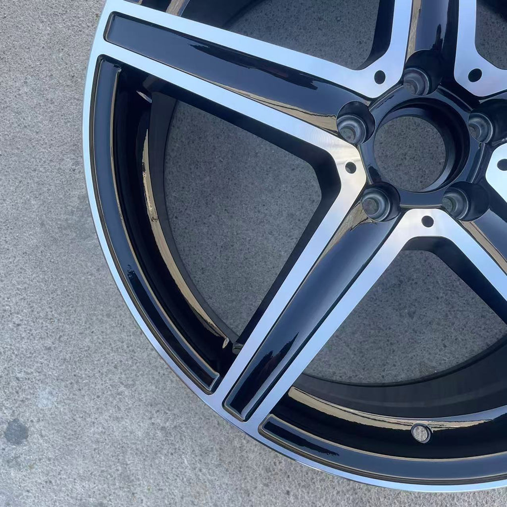 High Quality 17-19 Inch Five Spoke Aluminum Alloy Wheel TUV Approved 35mm Offset New Condition Passenger Car Modification Wheels